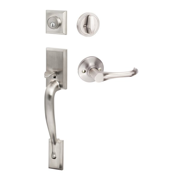 Sure-Loc Hardware Sure-Loc Hardware Madison Handleset, Helena Dummy Lever, Satin Nickel MA507-HA 15